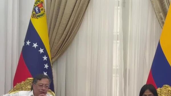 Comienza la reunión entre Delcy Rodríguez y Gustavo Petro - Sputnik Mundo