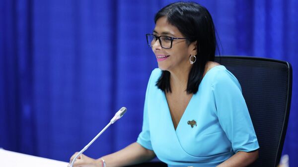 La presidenta encargada de Venezuela, Delcy Rodríguez. - Sputnik Mundo