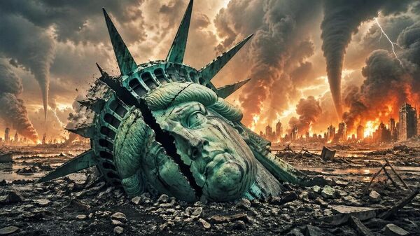 ¿A dónde se dirige EEUU?: ¿fin de la hegemonía o apocalipsis elegido? - Imagen generada por IA - Sputnik Mundo