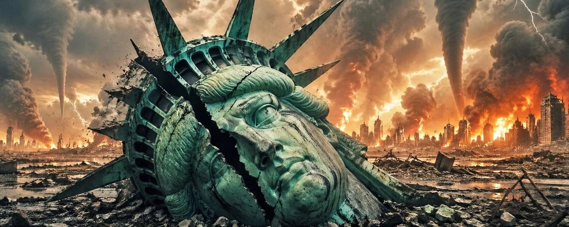 ¿A dónde se dirige EEUU?: ¿fin de la hegemonía o apocalipsis elegido? - Imagen generada por IA - Sputnik Mundo, 1920, 28.04.2026