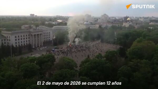 La tragedia en la Casa de los Sindicatos de la ciudad de Odesa el 2 de mayo de 2014 - Sputnik Mundo