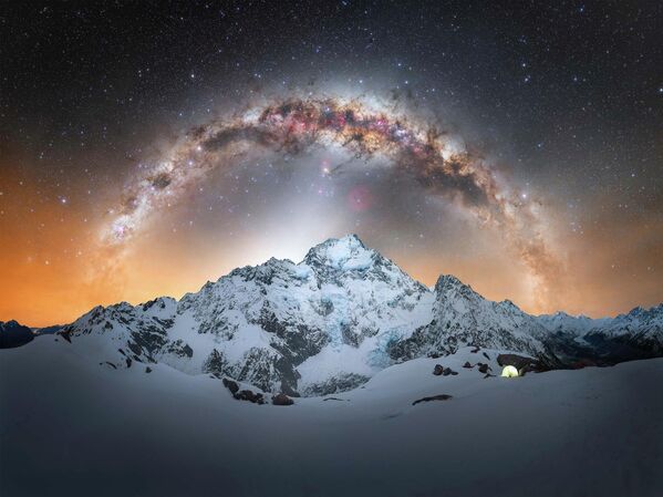 Aoraki Monte Cook del fotógrafo neozelandés Owain Scullion. - Sputnik Mundo