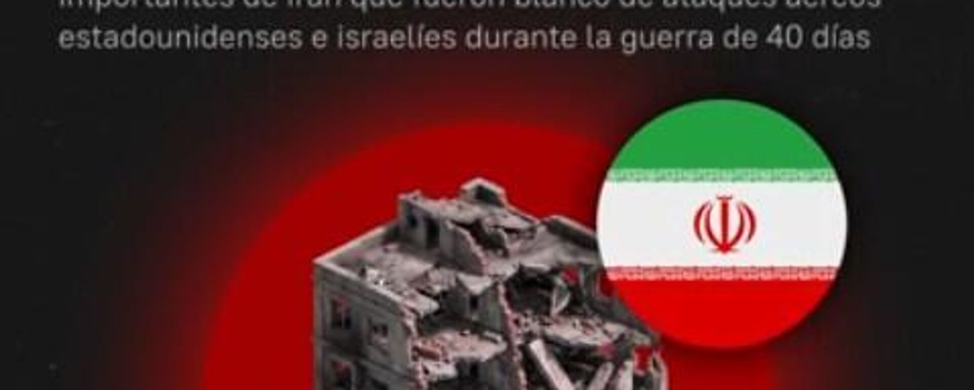 Irán bajo fuego: estas son las instalaciones clave dañadas en el conflicto con EEUU e Israel - Sputnik Mundo, 1920, 07.05.2026