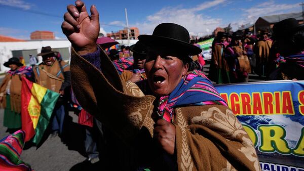 Protestas en Bolivia. - Sputnik Mundo