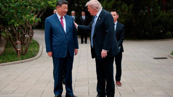 Xi Jinping, presidente de China y Donald Trump, presidene de EEUU - Sputnik Mundo