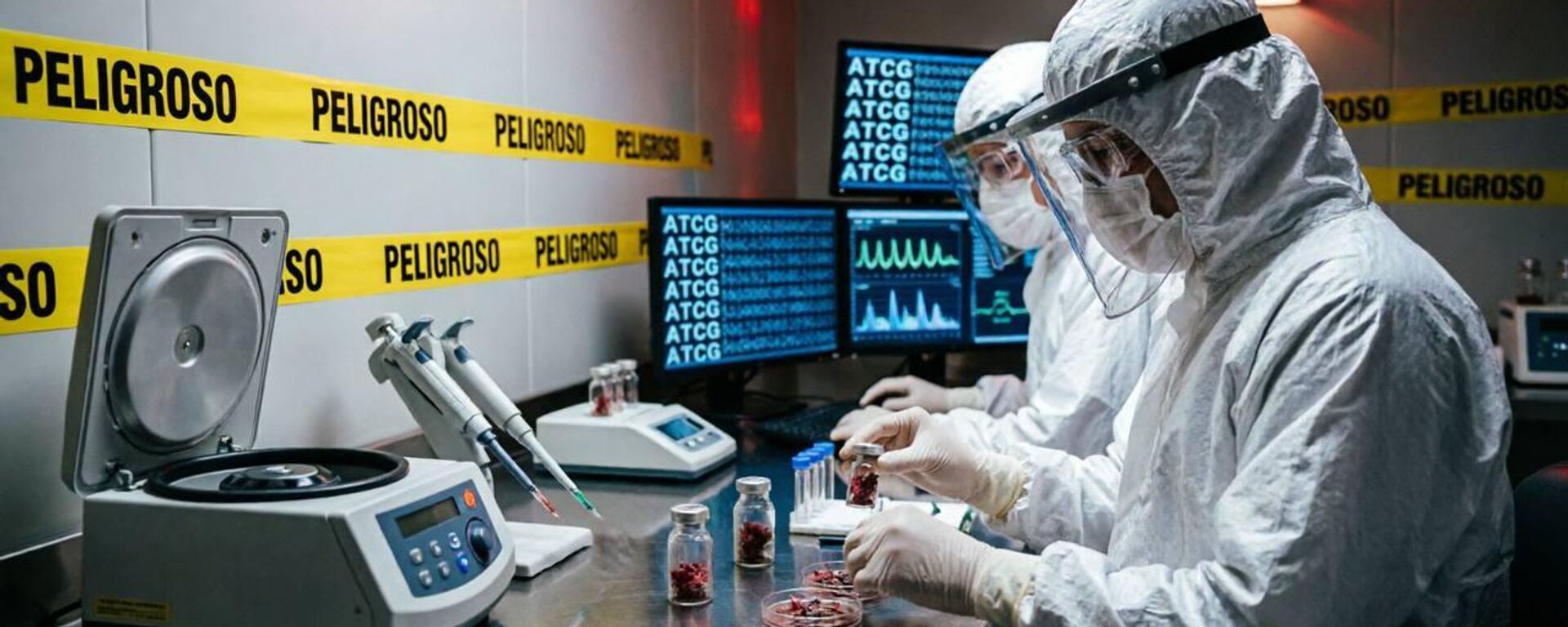 Un grupo de científicos desarrollando un virus - Sputnik Mundo, 1920, 16.05.2026