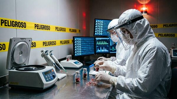 Un grupo de científicos desarrollando un virus - Sputnik Mundo