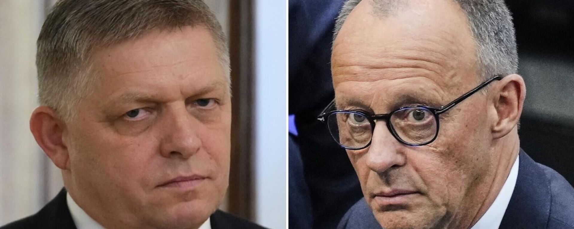 El primer ministro de Eslovaquia, Robert Fico, y el canciller de Alemania, Friedrich Merz - Sputnik Mundo, 1920, 21.05.2026