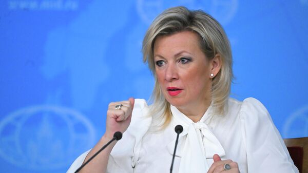 María Zajárova, la portavoz de la Cancilleria rusa - Sputnik Mundo