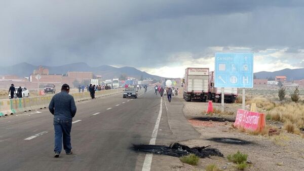 Bloqueos en Bolivia - Sputnik Mundo