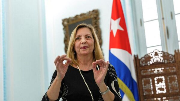 Josefina Vidal, viceministra de Relaciones Exteriores de Cuba, en una entrevista en La Habana, Cuba, el 19 de abril de 2022  - Sputnik Mundo