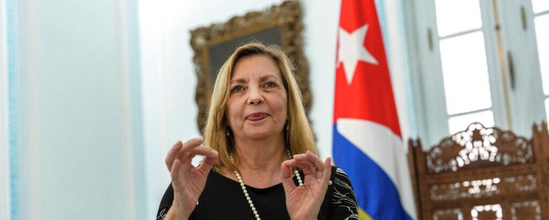 Josefina Vidal, viceministra de Relaciones Exteriores de Cuba, en una entrevista en La Habana, Cuba, el 19 de abril de 2022  - Sputnik Mundo, 1920, 28.05.2026