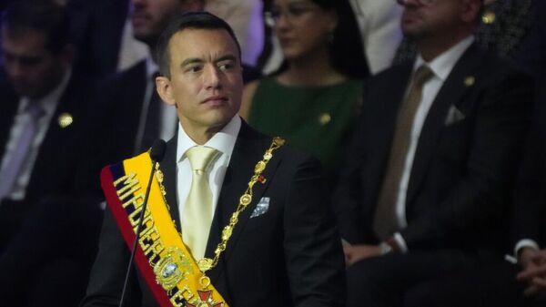 El presidente de Ecuador, Daniel Noboa. - Sputnik Mundo