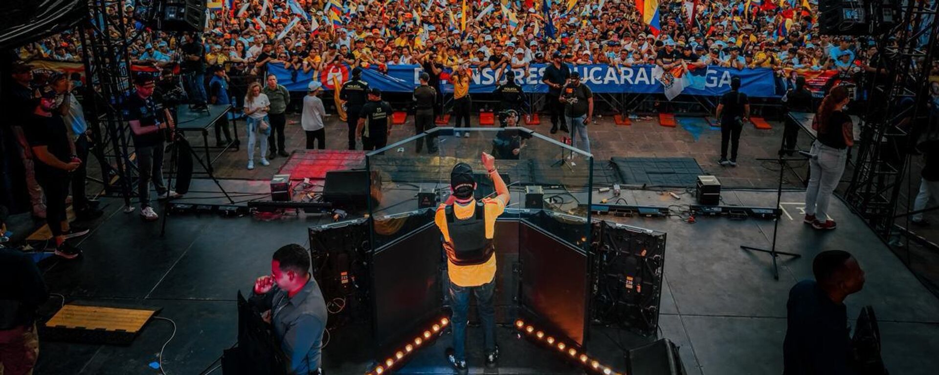El candidato a la Presidencia de Colombia Abelardo de la Espriella durante un acto político en la ciudad de Bucaramanga - Sputnik Mundo, 1920, 30.05.2026