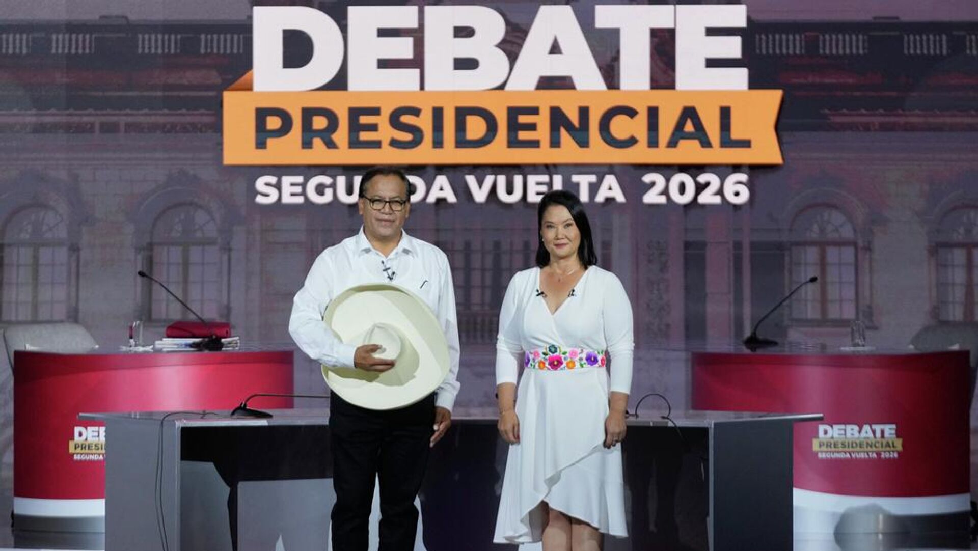 Roberto Sánchez y Keiko Fujimori, candidatos presidenciales en Perú Roberto Sánchez y Keiko Fujimori, candidatos presidenciales en Perú - Sputnik Mundo, 1920, 01.06.2026