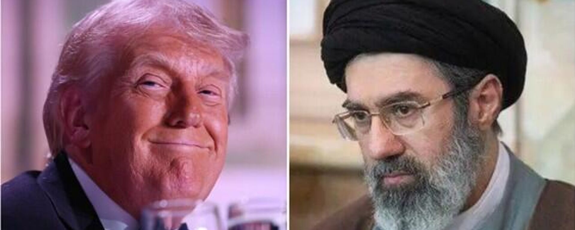 Donald Trump, presidente de EEUU, y Mojtabá Jameneí, líder supremo iraní - Sputnik Mundo, 1920, 03.06.2026