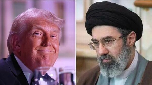 Donald Trump, presidente de EEUU, y Mojtabá Jameneí, líder supremo iraní - Sputnik Mundo