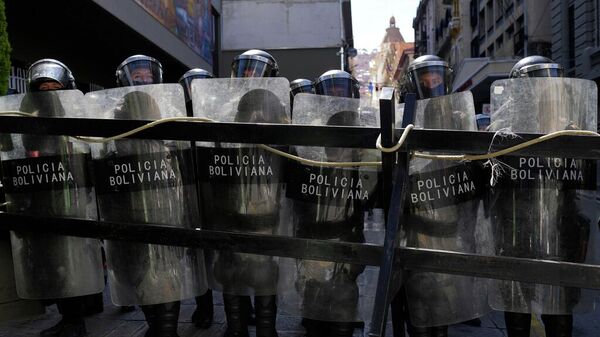 Elementos de la Policía Bolivariana - Sputnik Mundo