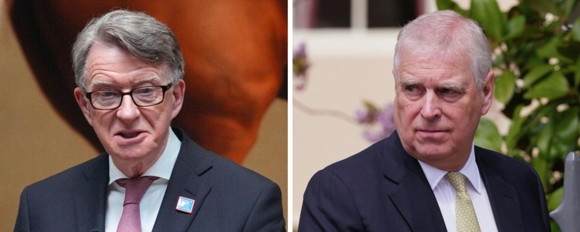 Peter Mandelson, exembajador del Reino Unido en EEUU, y Andrew Mountbatten-Windsor, expríncipe británico y hermano del rey del Reino Unido - Sputnik Mundo, 1920, 05.06.2026