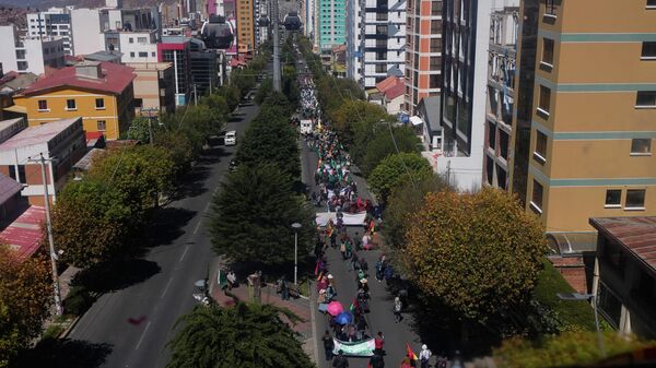 Protestas en La Paz (oeste), Bolivia. Protestas en La Paz (oeste), Bolivia. - Sputnik Mundo