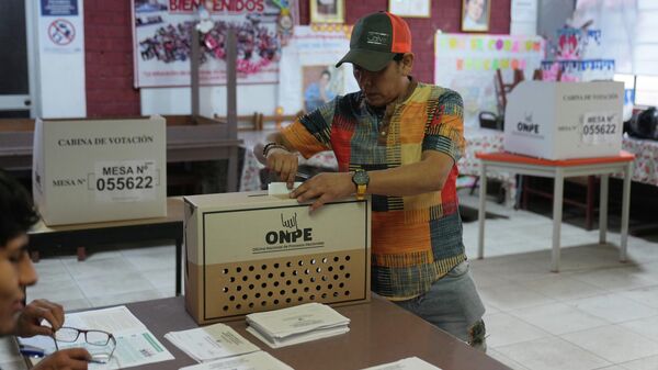 Segunda vuelta electoral en Perú. - Sputnik Mundo