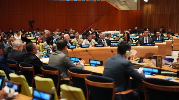 El presidente de Colombia, Gustavo Petro, preside la sesión del Consejo de Seguridad de la ONU - Sputnik Mundo