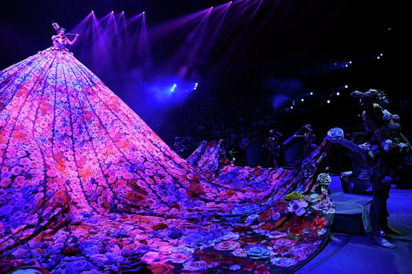 Escena del ballet Verano en la gala de los ganadores del festival mundial de artes circenses Idol, celebrada en el Gran Circo Estatal de Moscú. - Sputnik Mundo