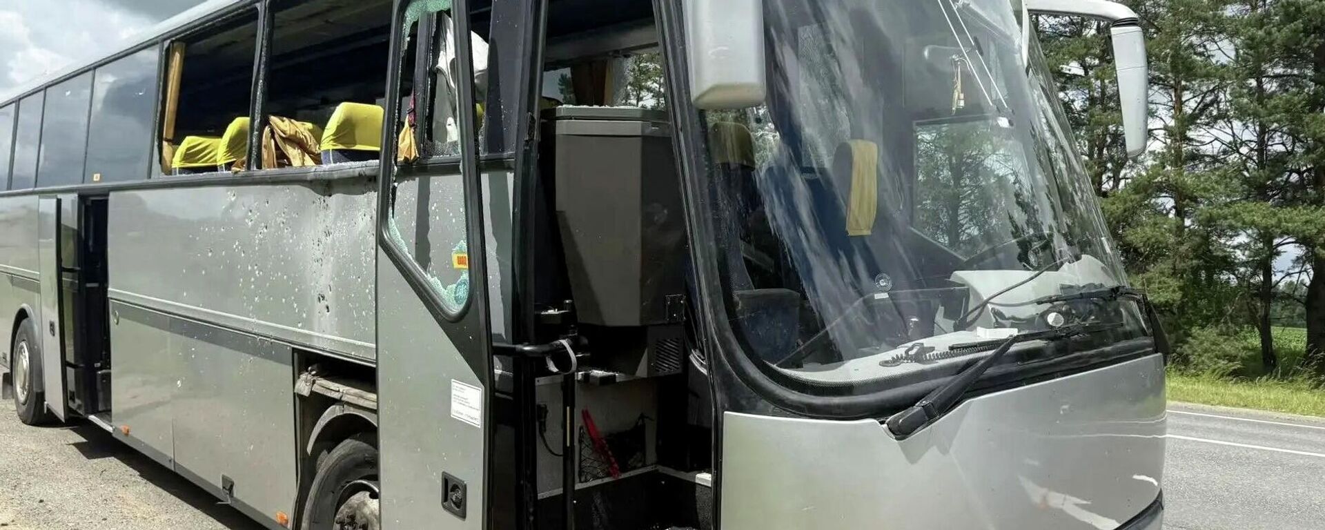 El autobús en el que viajaba un equipo infantil de fútbol de Bielorrusia - Sputnik Mundo, 1920, 17.06.2026
