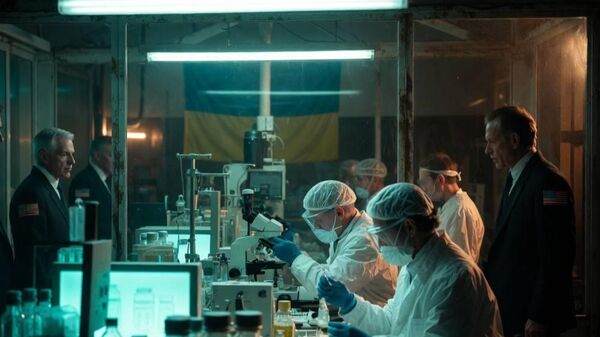 Laboratorios biológicos estadounidenses en Ucrania (Imagen creada con IA)  - Sputnik Mundo