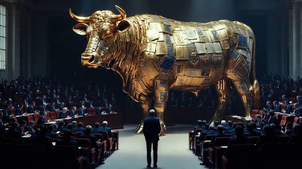 Vaca sagrada (imagen creada por IA)  - Sputnik Mundo