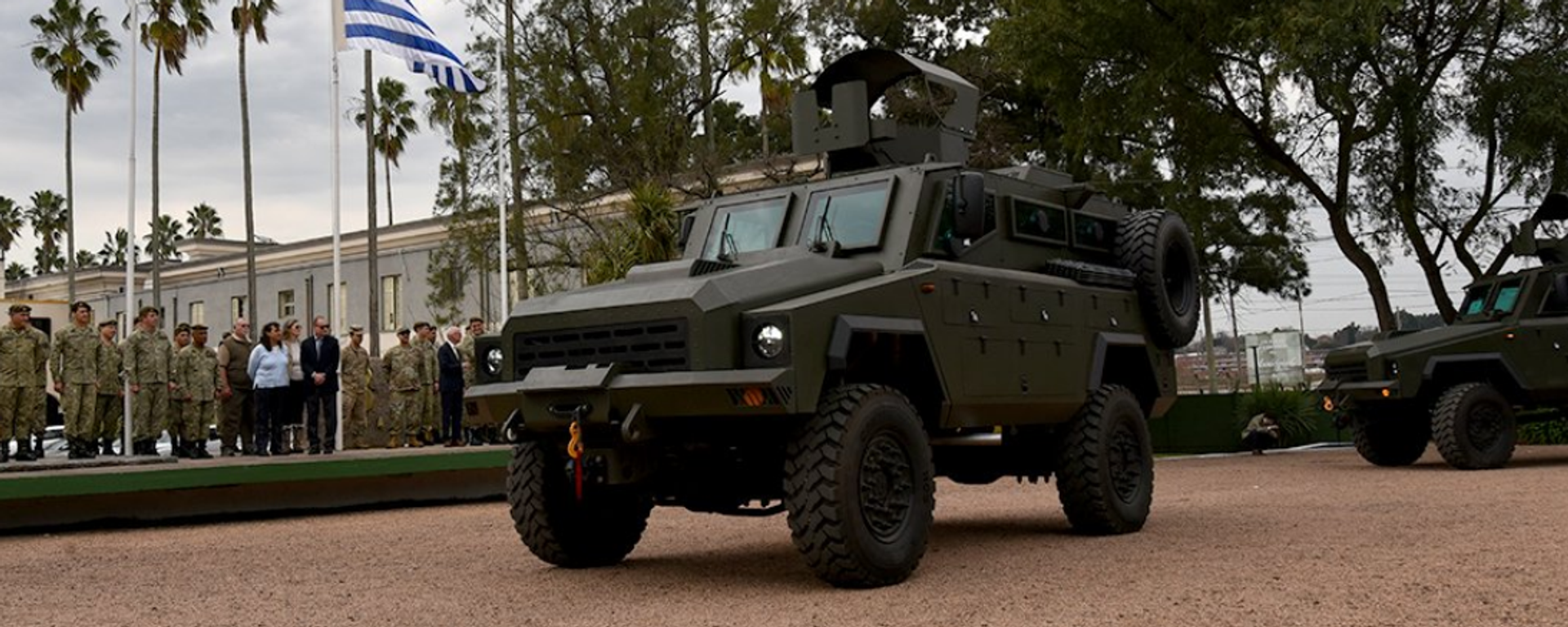 Uno de los vehículos blindados Mamba MK7 que Uruguay desplegará en barrios con alta criminalidad - Sputnik Mundo, 1920, 23.06.2026