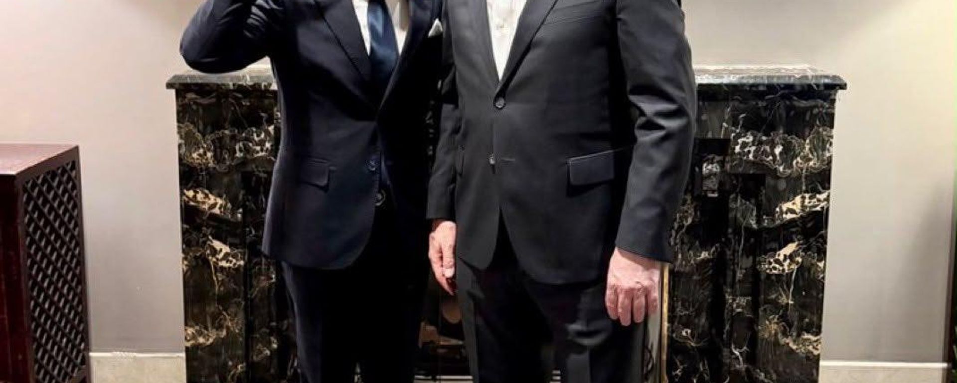 Abelardo de la Espriella, presidente electo de Colombia, y Gideon Saar, canciller israelí - Sputnik Mundo, 1920, 24.06.2026
