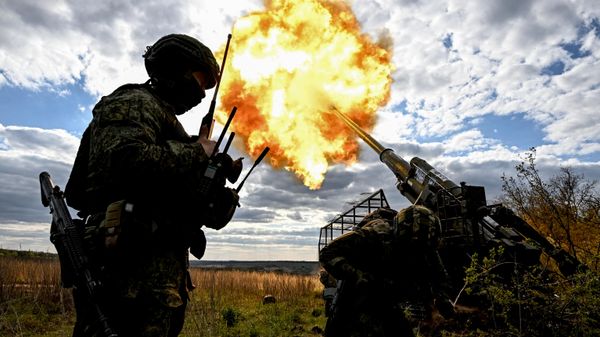 Soldados rusos en la zona de la operación militar especial  - Sputnik Mundo