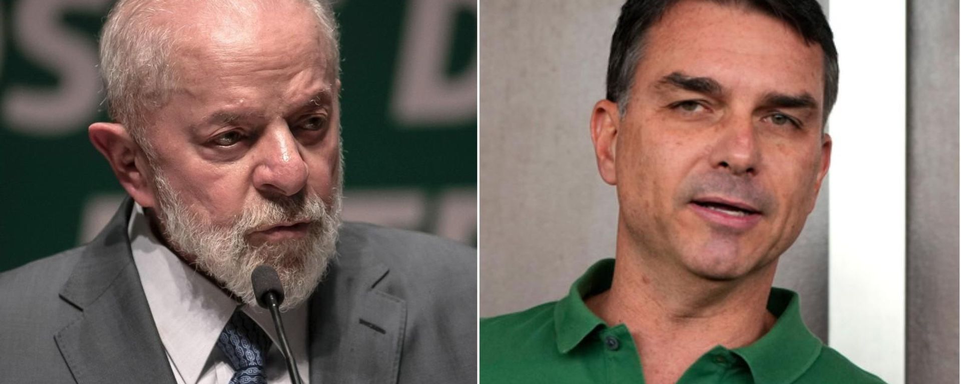 El presidente de Brasil, Luiz Inácio Lula da Silva, y el senador ultraderechista Flávio Bolsonaro  - Sputnik Mundo, 1920, 08.07.2026