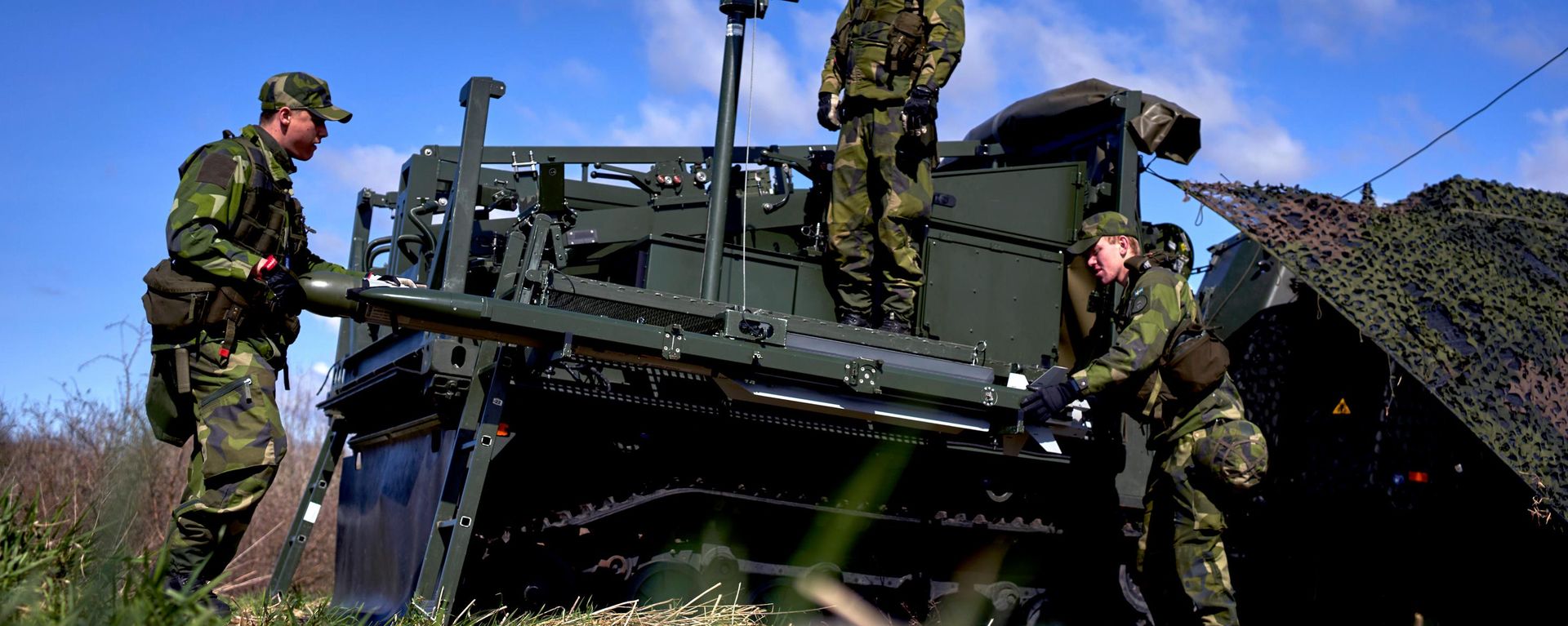 Soldados suecos participan en una presentación militar del sistema Patriot de mediano alcance - Sputnik Mundo, 1920, 24.07.2026