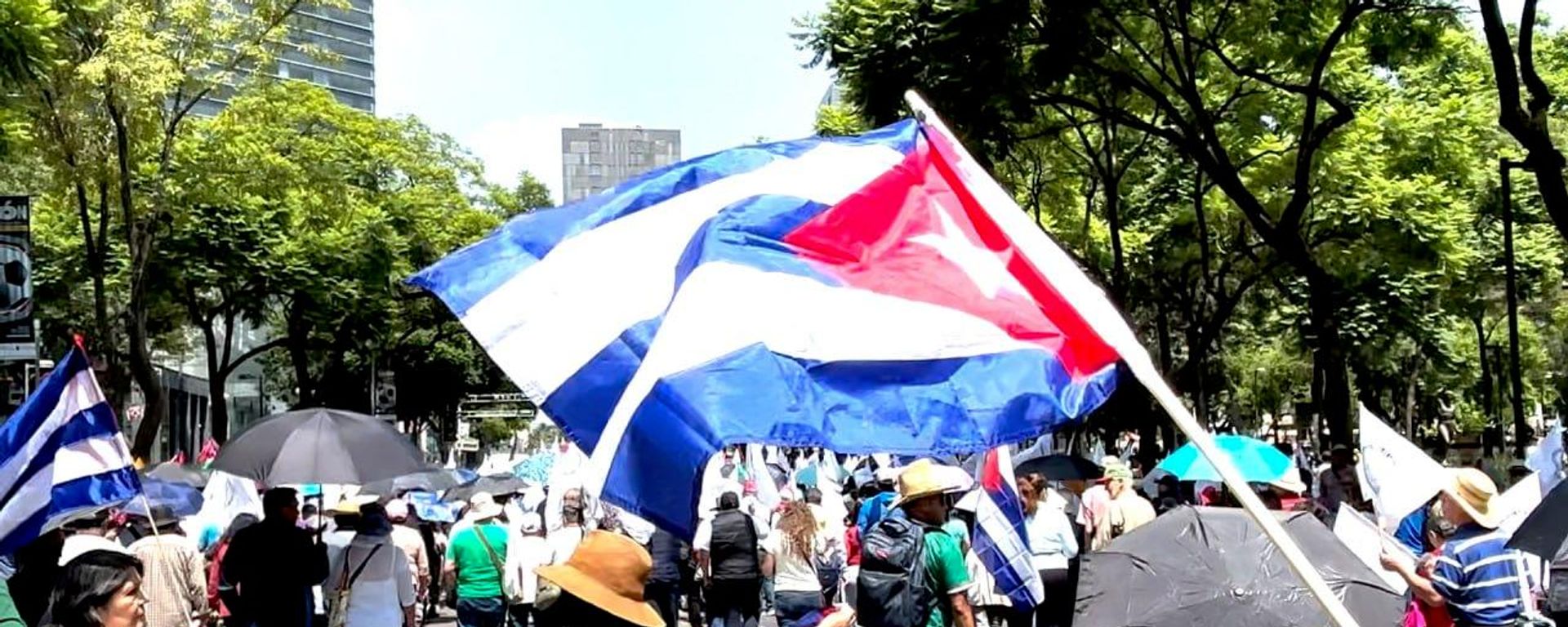 Marcha en respaldo a Cuba en el centro de México - Sputnik Mundo, 1920, 26.07.2026