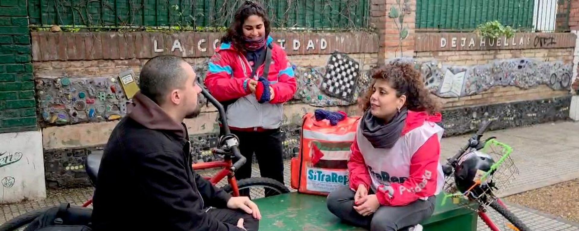 Repartidores del Sindicato de Base de Trabajadores de Reparto por Aplicación (SiTraRepA) en Argentina. - Sputnik Mundo, 1920, 30.07.2026