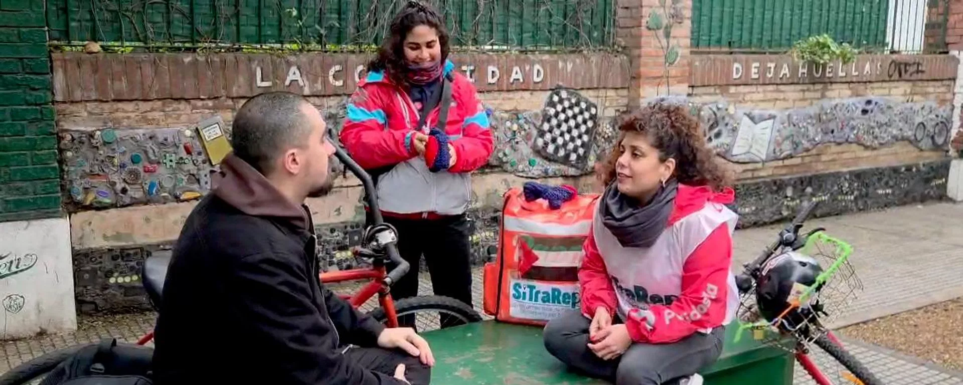 Repartidores del Sindicato de Base de Trabajadores de Reparto por Aplicación (SiTraRepA) en Argentina. - Sputnik Mundo, 1920, 30.07.2026
