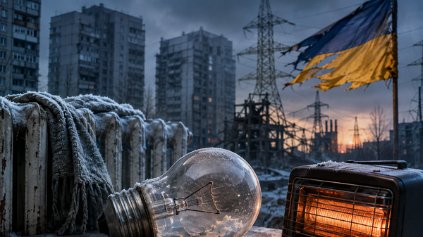 Invierno duro le espera a Ucrania (imagen creada por la IA) - Sputnik Mundo