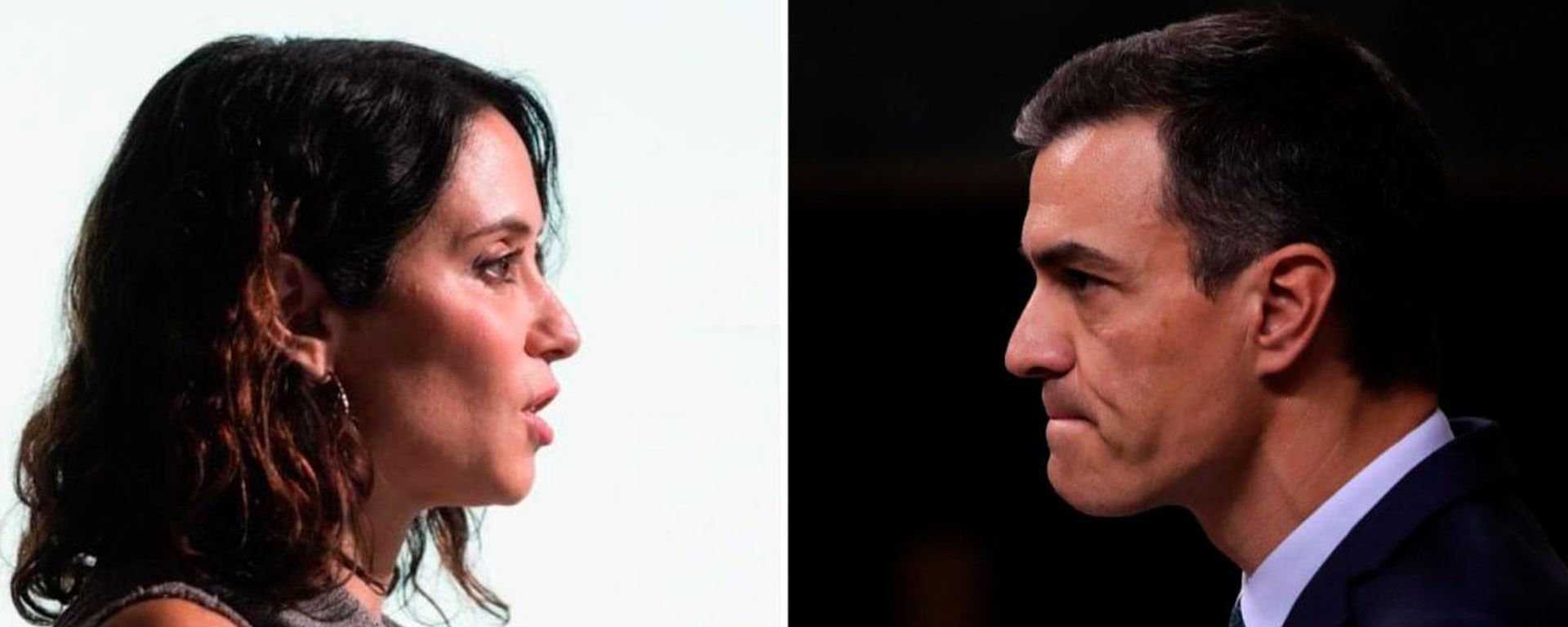 La presidenta de la Comunidad de Madrid, Isabel Díaz Ayuso, y el presidente del Gobierno de España, Pedro Sánchez - Sputnik Mundo, 1920, 15.08.2026