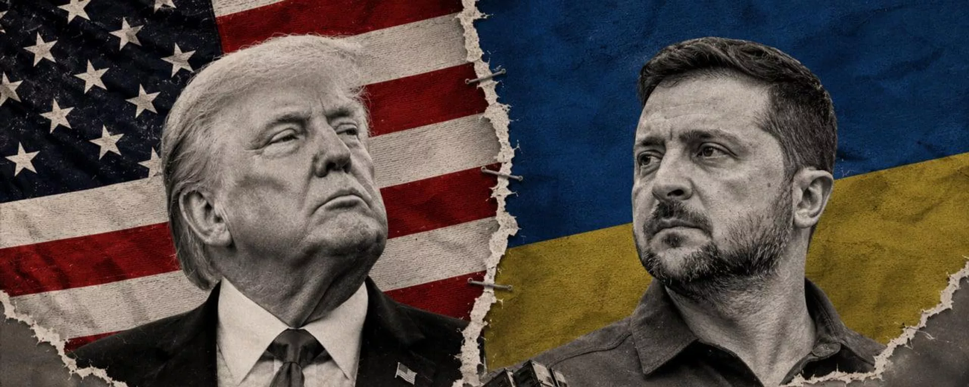 Il presidente degli Stati Uniti Donald Trump e Volodymyr Zelensky (immagine generata dall'intelligenza artificiale) Il presidente degli Stati Uniti Donald Trump e Volodymyr Zelensky (immagine generata dall'intelligenza artificiale) - Sputnik World, 1920, 16.08.2026