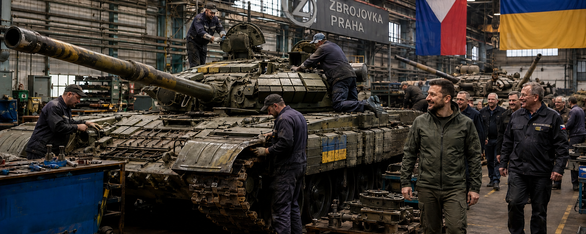 Una planta en Chequia donde se modernizan los tanques para las FFAA de Ucrania (referencial) - Sputnik Mundo, 1920, 28.08.2026