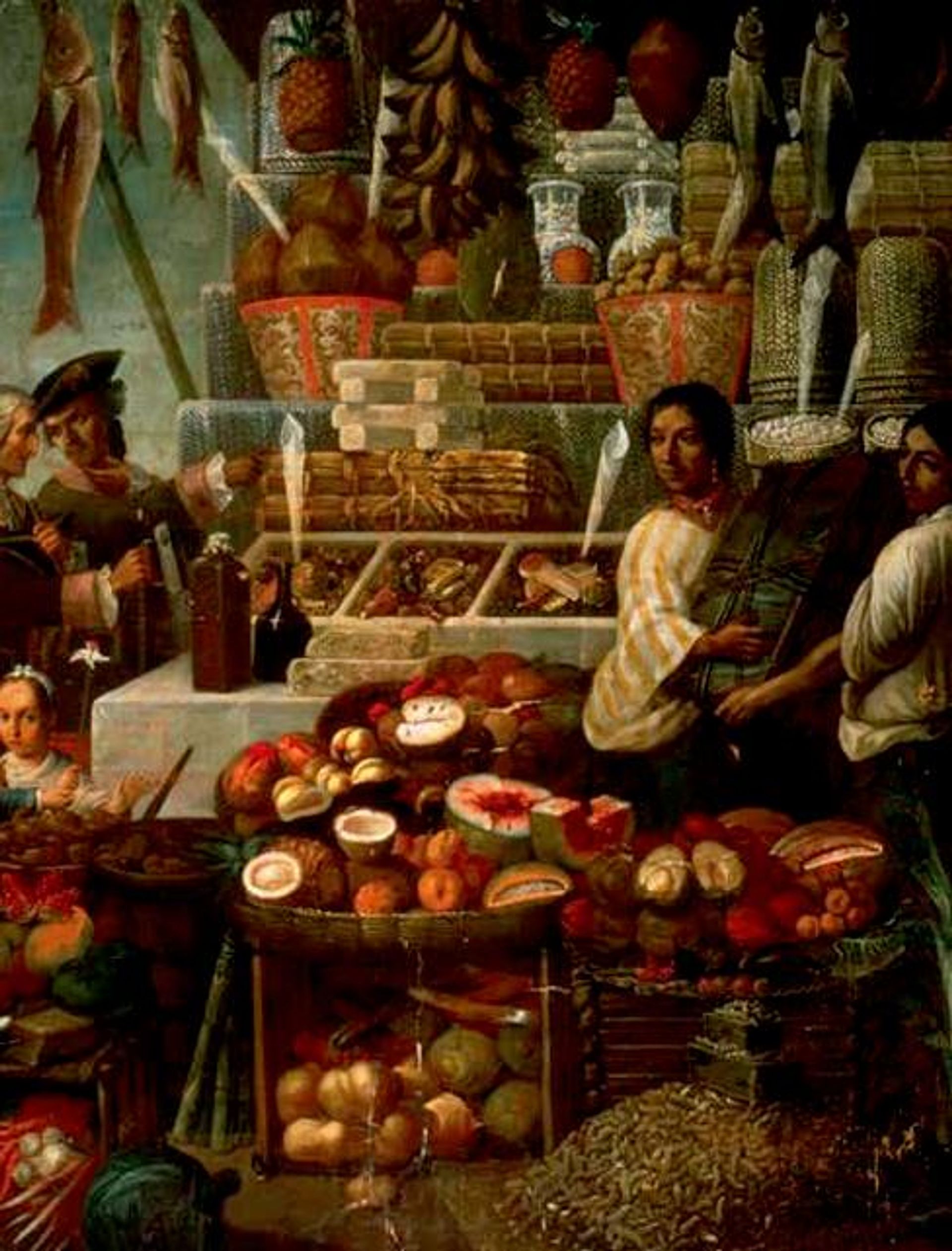 Una escena común en un mercado de la Nueva España, en el territorio que hoy es México - Sputnik Mundo, 1920, 29.08.2026