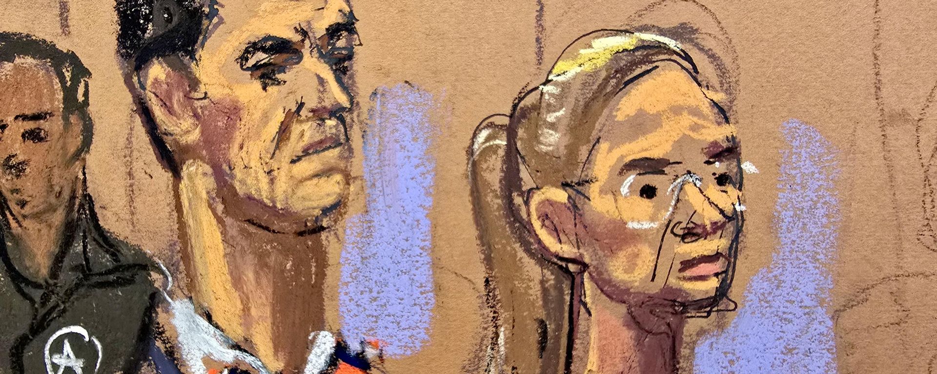 El boceto judicial de la primera dama de Venezuela, Cilia Flores, y su abogado Mark Donnelly durante una vista previa al juicio en el caso judicial estadounidense contra Flores y su marido, el presidente de Venezuela, Nicolás Maduro, el 22 de julio de 2026, en el tribunal federal de Manhattan, en Nueva York - Sputnik Mundo, 1920, 10.09.2026