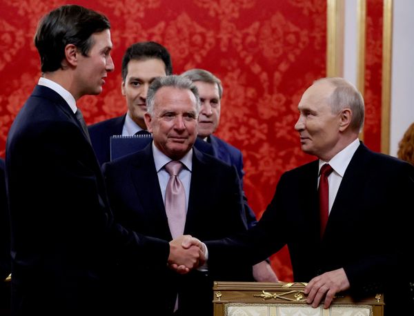 El presidente ruso, Vladímir Putin, recibe en Moscú a Steve Witkoff y Jared Kushner, enviados especiales del mandatario estadounidense, Donald Trump. - Sputnik Mundo