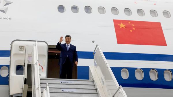 Xi Jinping, presidente chino, llega a la Cumbre de los BRICS en la India - Sputnik Mundo