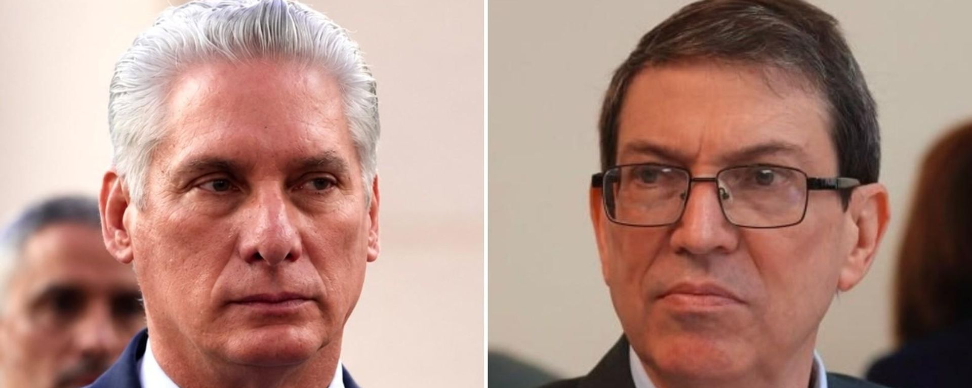 Miguel Díaz-Canel, el presidente de Cuba, y Bruno Rodríguez Parrilla, el ministro de Exteriores cubano - Sputnik Mundo, 1920, 22.09.2026
