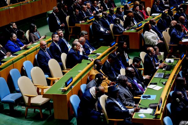 La delegación cubana abandonó la sala durante el discurso Trump, cuando este mencionó a Cuba, calificándola de Estado fallido. - Sputnik Mundo