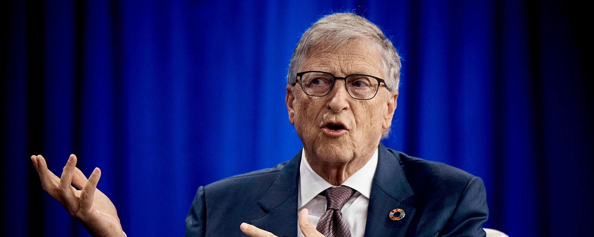  Bill Gates, cofundador de Microsoft, interviene durante la Iniciativa Global Clinton el 24 de septiembre de 2024 en Nueva York  - Sputnik Mundo, 1920, 26.09.2026