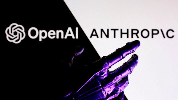 Logos de las compañías OpenAI y Anthropic - Sputnik Mundo